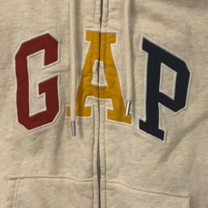 GAP lined zip hoodie medium petite